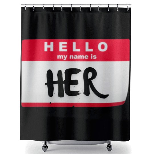 HELLO, I’M HER.™ Shower Curtains