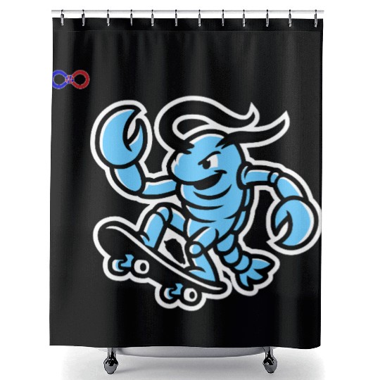 Saint Lucia Lobsters Yellow Shower Curtains