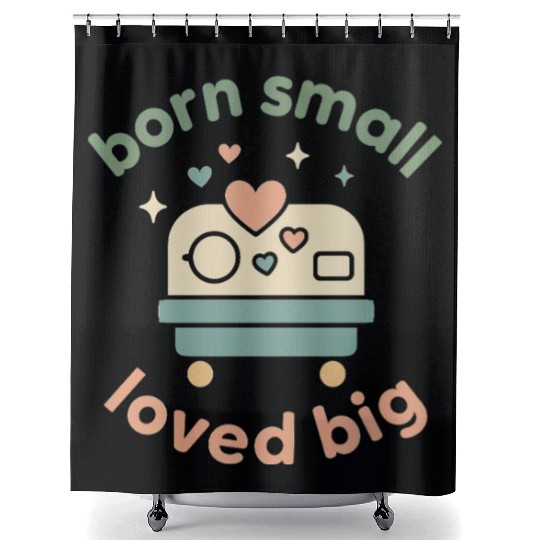 NICU Sibling Preemie Big Brother Big Sister Shower Curtains