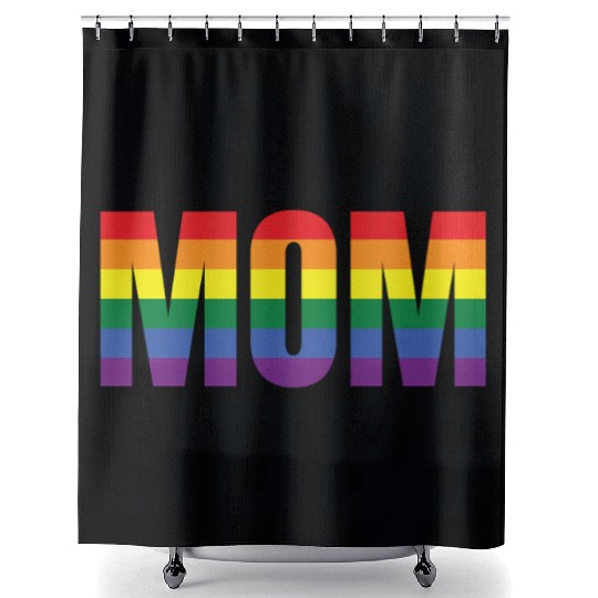 Free Mom Hugs LGBT Gay Shower Curtains