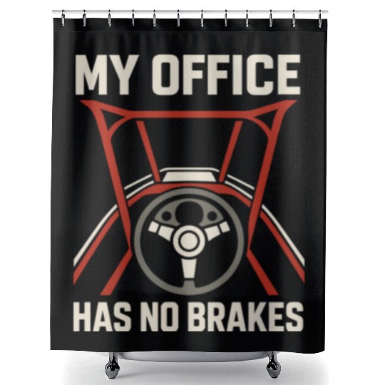 Sprint Car Racing Dirt Track Speed Oval Race Shower Curtains