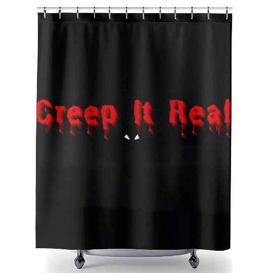 Creep It Real – Halloween Bat Design Shower Curtains