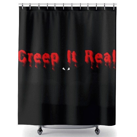 Creep It Real – Halloween Bat Design Shower Curtains