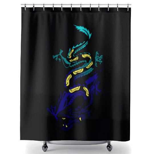 Japanese Dragon Shower Curtains