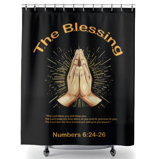 The Blessing Scripture - Bible Shower Curtains
