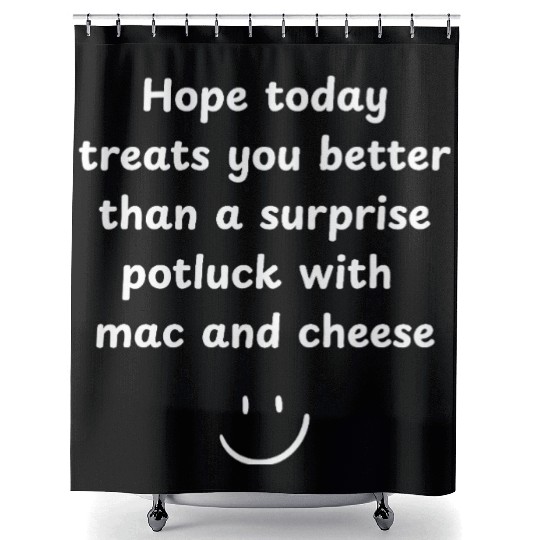 Hope Today Beats Surprise Mac & Cheese Design Shower Curtains