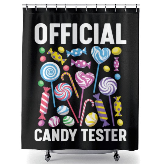 Official Candy Tester Lollipop Sweets 01 Shower Curtains
