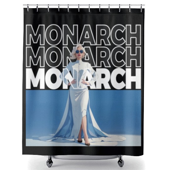MONARCH – Silence in Command Shower Curtains
