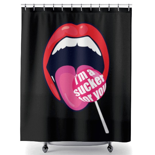 I m a Sucker For You Candy Pop Fans Lollipop 01 Shower Curtains