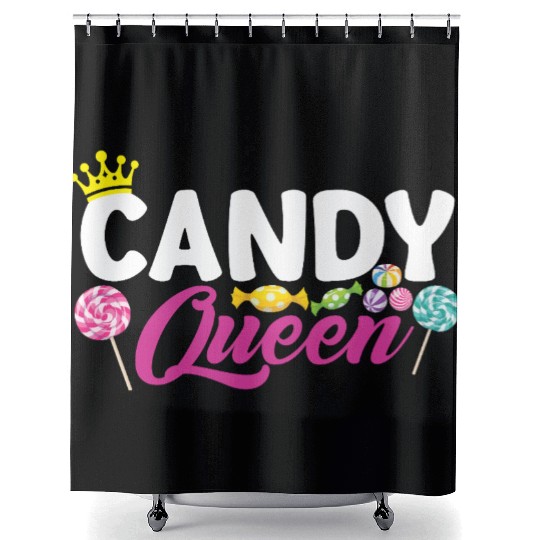 Funny Candy Queen Lollipop Lover Design 01 Shower Curtains