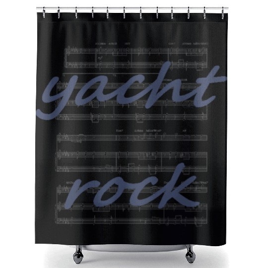 Yacht Rock Sheet Music Shower Curtains