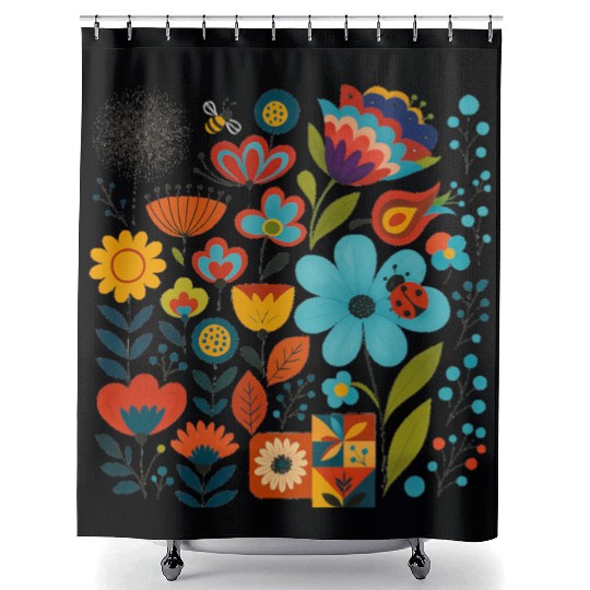 Joyful Meadow & Nature Friends Shower Curtains
