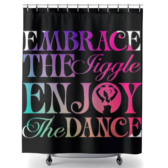 Belly Dancing Persian Dancer Embrace The Jiggle Shower Curtains