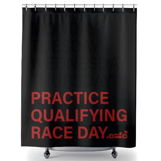 monday tuesday wednesday thursday practice qual Shower Curtains