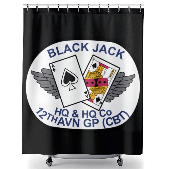 Army HQ HQ Company 12th Aviation Group Comb Shower Curtains