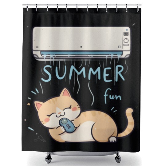 Funny Cat Shower Curtains | Retro Cat Meme Shower Curtains