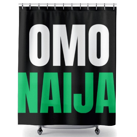 Omo Naija – Proudly Nigerian Streetwear Shower Curtains