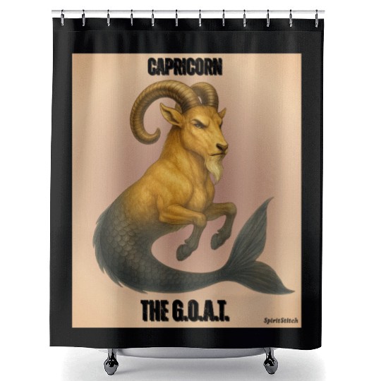 Capricorn The Mythical Sea Goat Shower Curtains