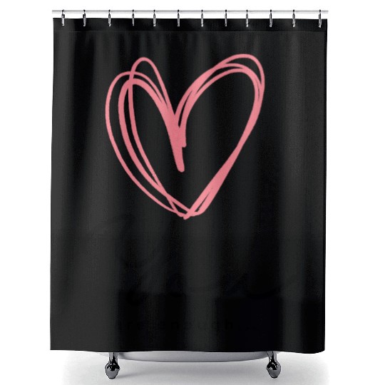 You Are Enough - Self Love Heart Design Shower Curtains