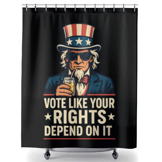 Vote Like It Matters - Democracy Defender Shower Curtains