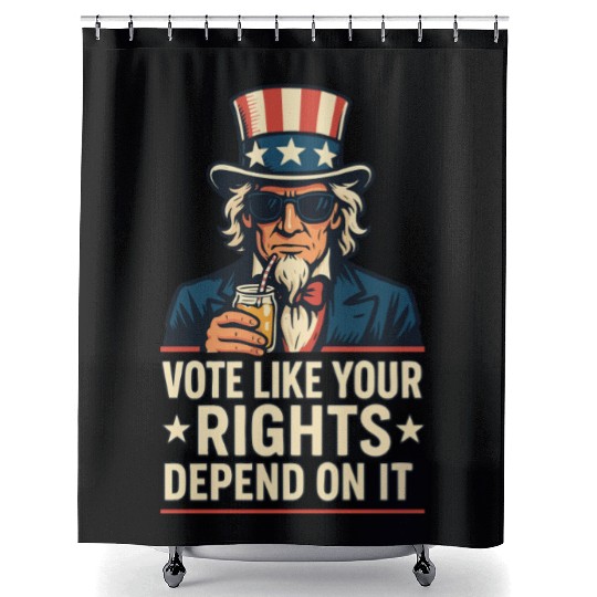 Vote Like It Matters - Democracy Defender Shower Curtains