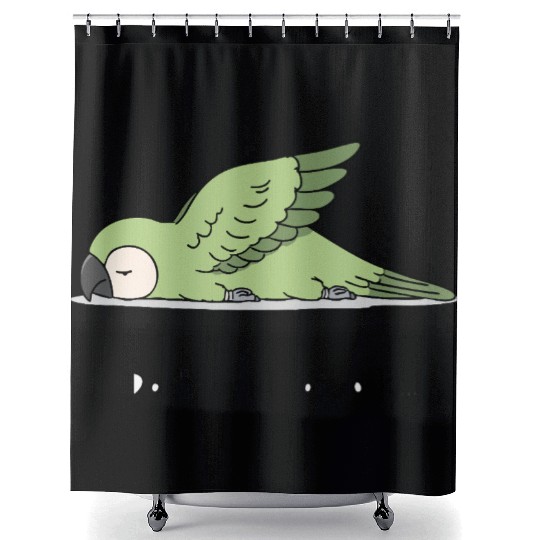 Red-shouldered Macaw Shower Curtains