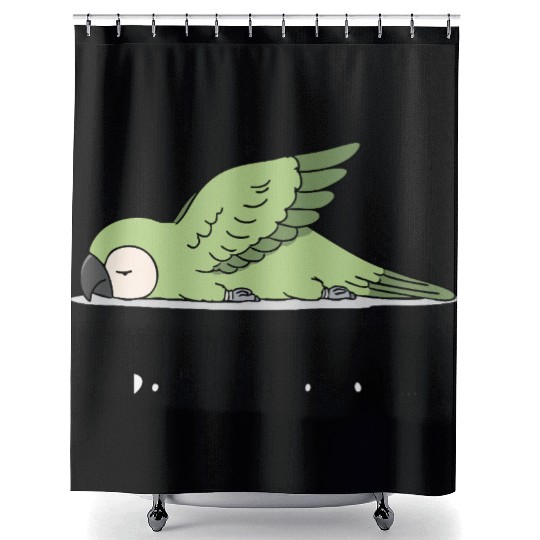 Red-shouldered Macaw Shower Curtains