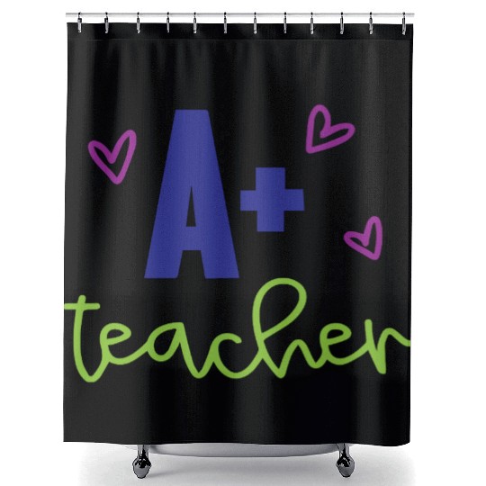 A+ Teacher – Appreciation Gift Shower Curtains