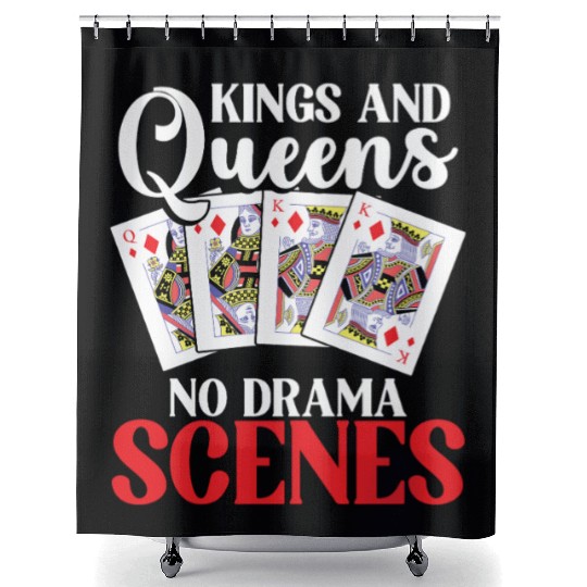 Pinochle Trick Taking Game Drama King Queen Shower Curtains