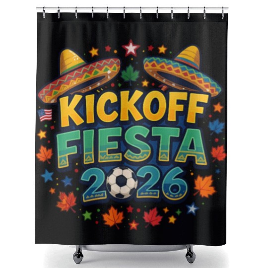 Kickoff Fiesta – North America 2026 Shower Curtains