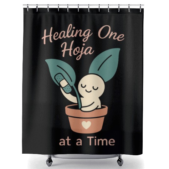 Plantita Latina Plant Mom Plantita Life Hispanic Shower Curtains