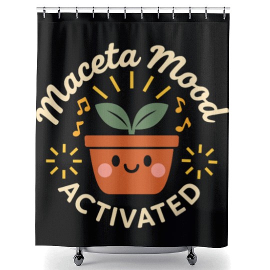 Plantita Latina Plant Mom Plantita Life Hispanic Shower Curtains