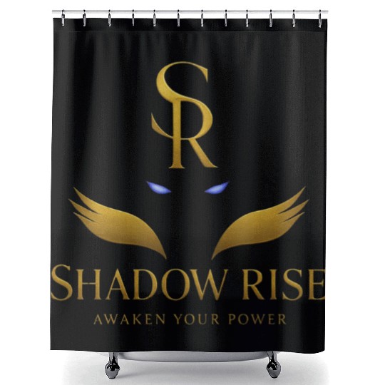 Shadow Monarch – Gold Eyes Logo Design Shower Curtains