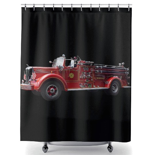 Classic Fire Engine Shower Curtains