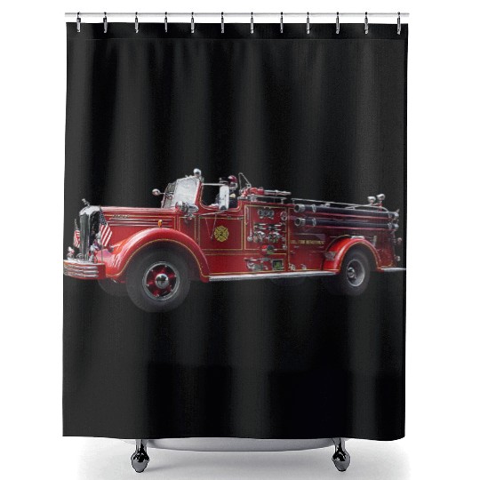 Classic Fire Engine Shower Curtains