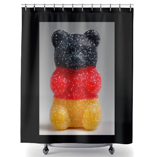 German Flag Gummy Bear Shower Curtains