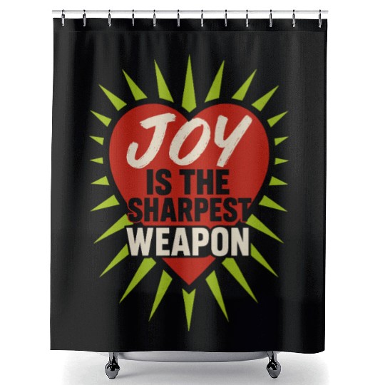 Queer Pride Queer Joy LGBTQ+ Affirmation Trans Shower Curtains