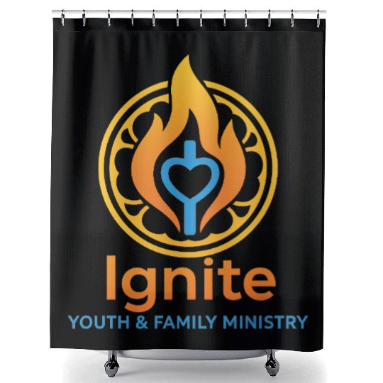 Ignite Youth and Family Logo Shower Curtains