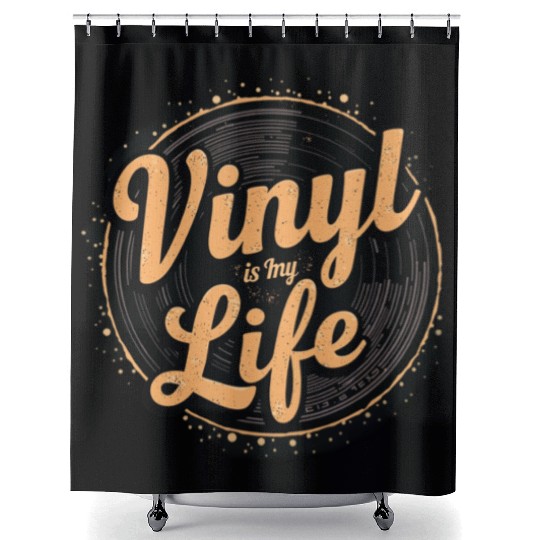 Vinyl is My Life Shower Curtains