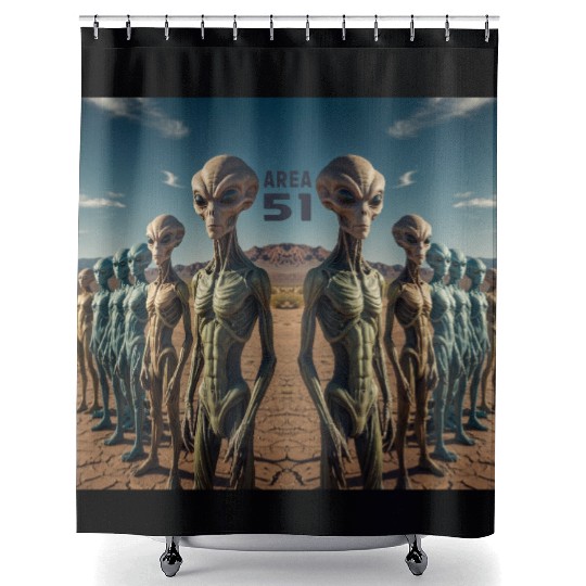 Area 51 Shower Curtains