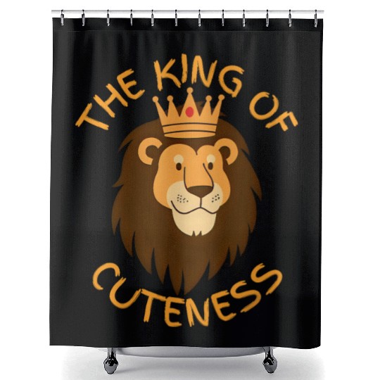 King of Cuteness – Baby & Toddler Lion Crown Shower Curtains