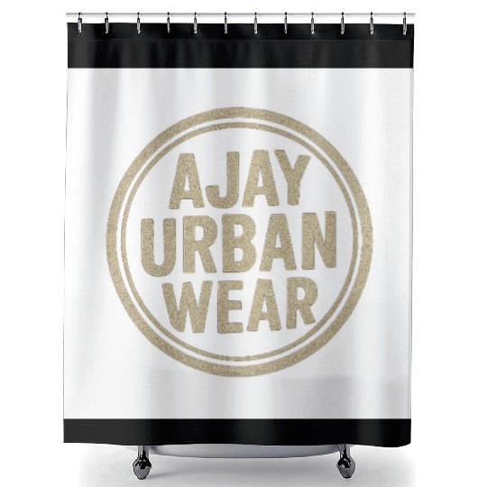 Stamped Urban: Ajay Urban Seal Shower Curtains