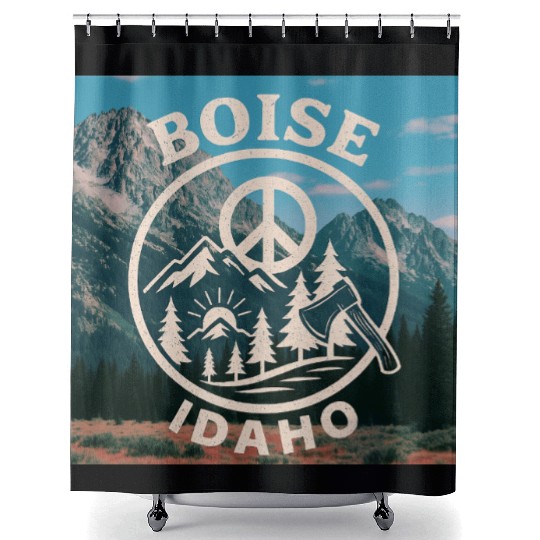 Boise, Idaho (B) Shower Curtains