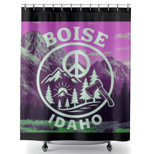 Boise, Idaho (P) Shower Curtains