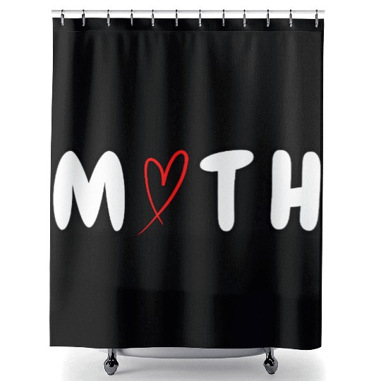 Math Love – MATH Cute Minimal Design Shower Curtains