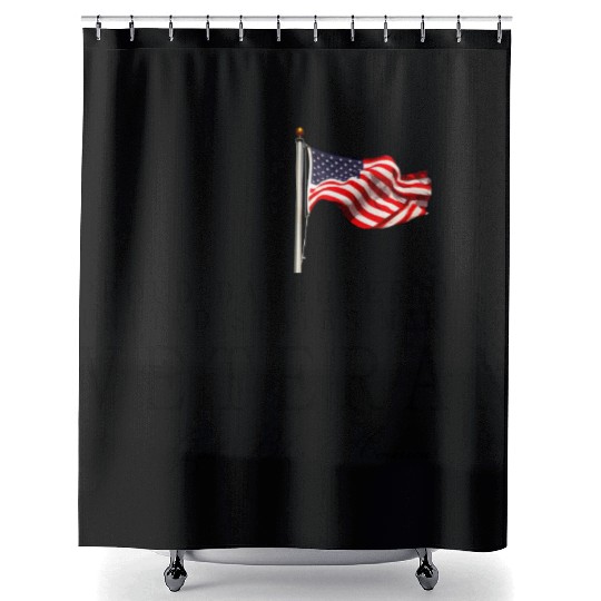 Proud Daughter Of A US Marine Veteran Shower Curtains