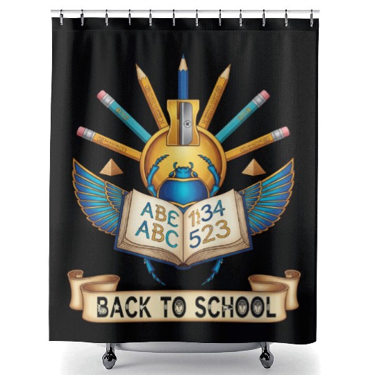 Back to School – Egyptian Inspired Design Shower Curtains