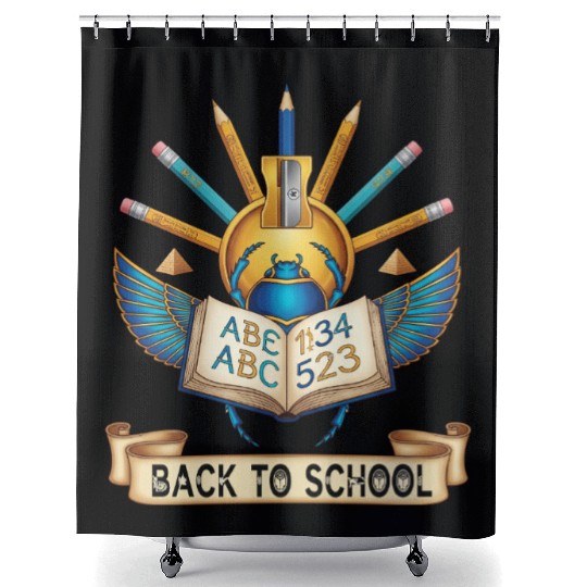 Back to School – Egyptian Inspired Design Shower Curtains