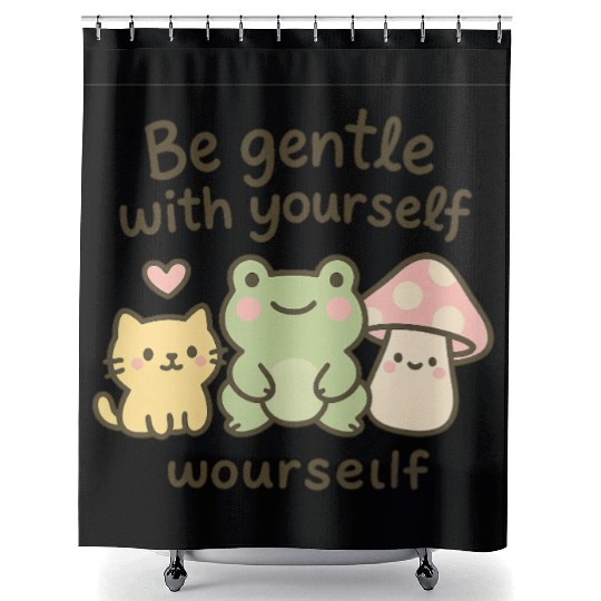 Gentle Nature Affirmation Design Shower Curtains