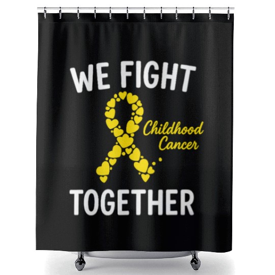 Childhood Cancer Awareness Shower Curtains